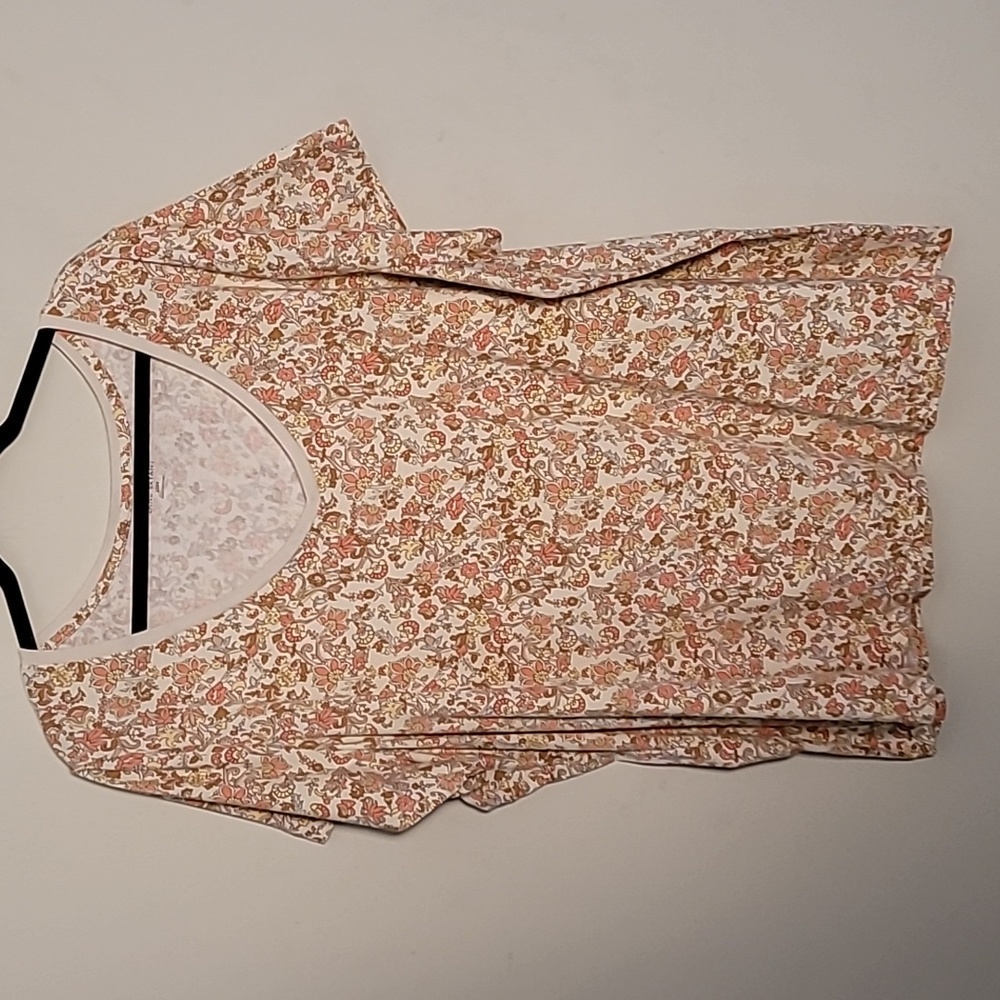 Lane Bryant floral jersey tee 22/24